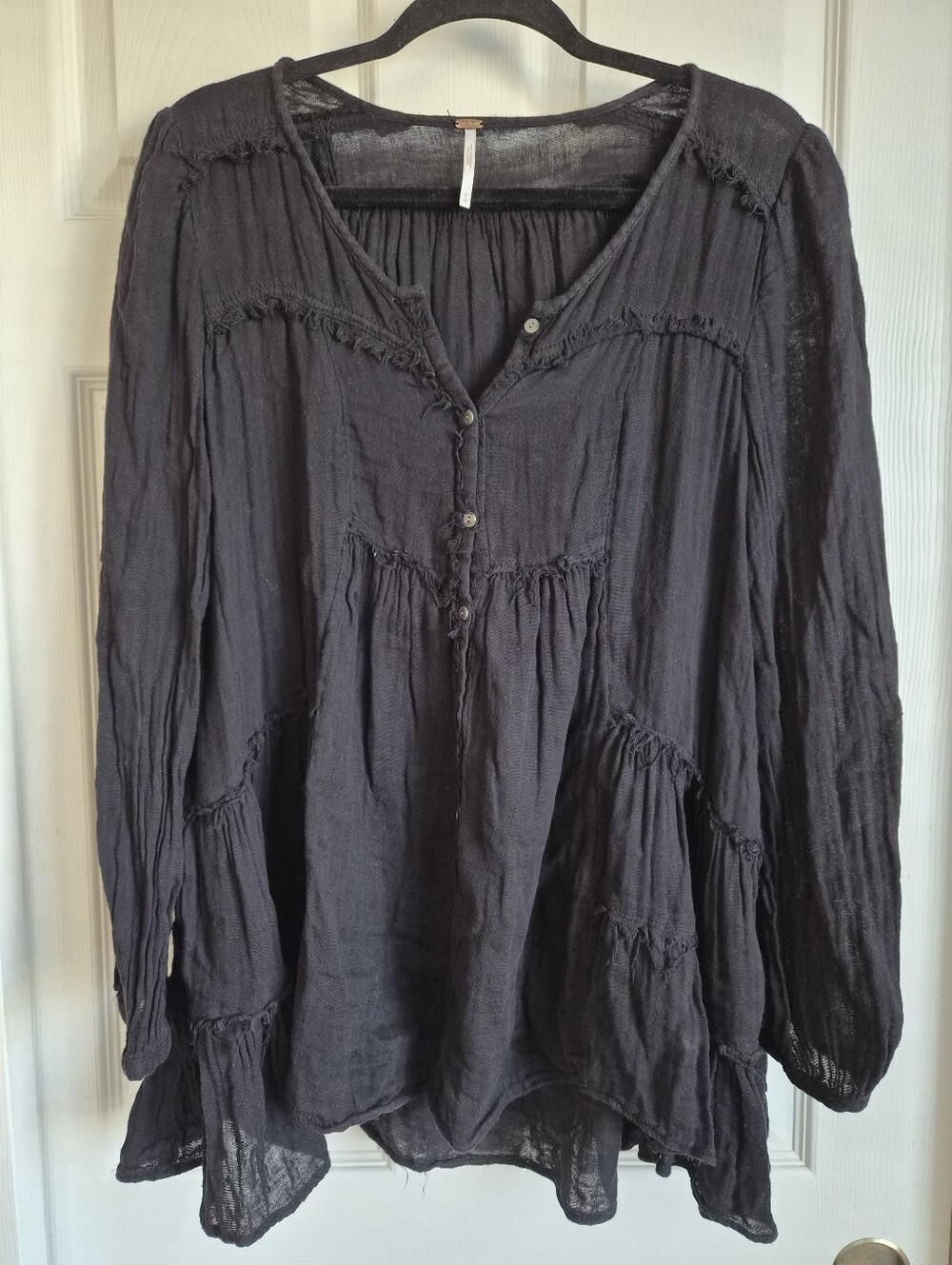 Free People Black Longsleeve Dress